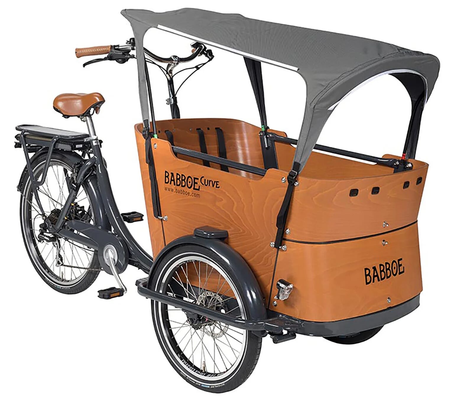 Babboe sun canopy for Curve & Go - grey