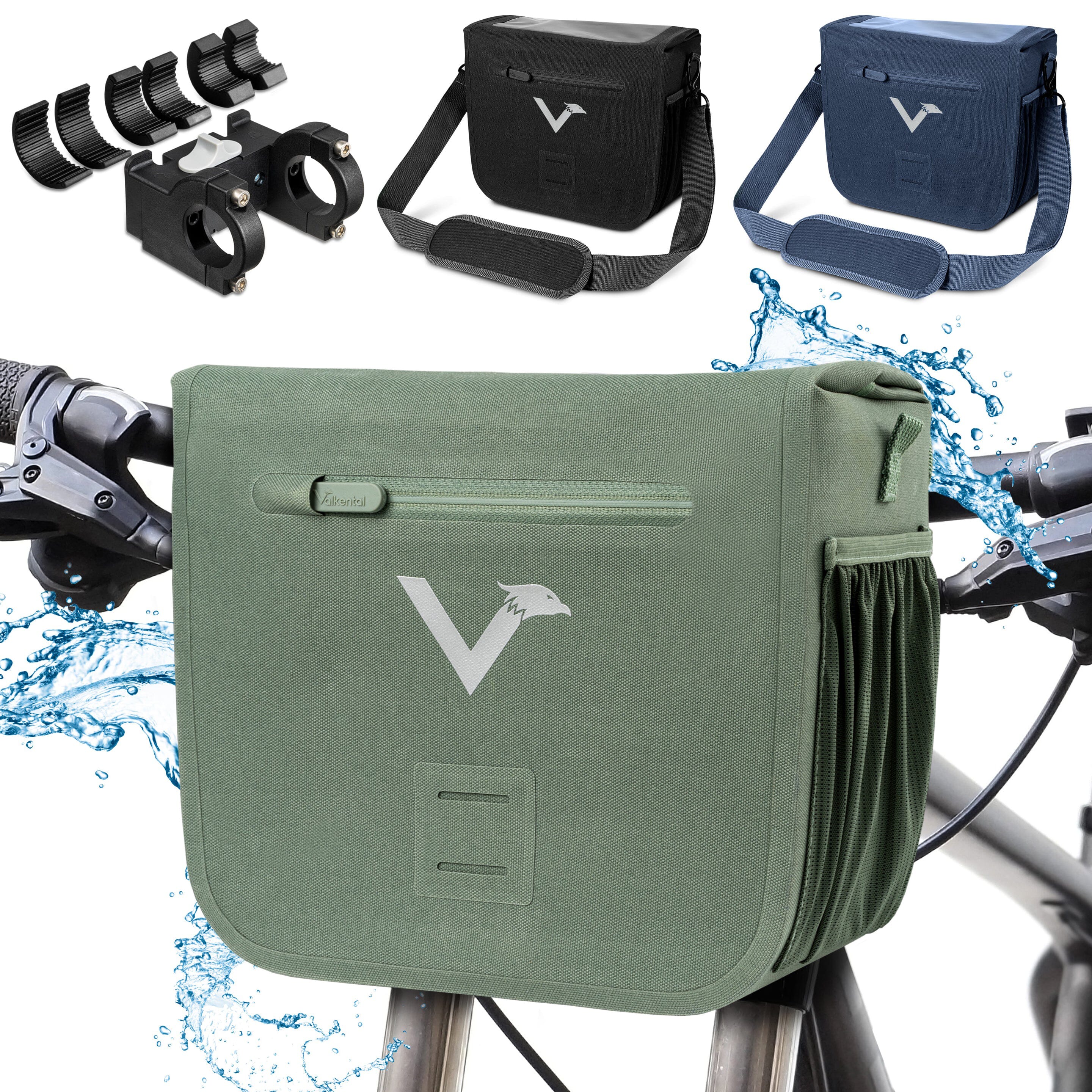 Valkental Front Pack handlebar bag green