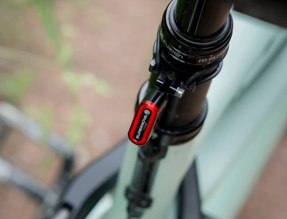 Supernova TL3 MINI PRO 12V rear rack light - action picture