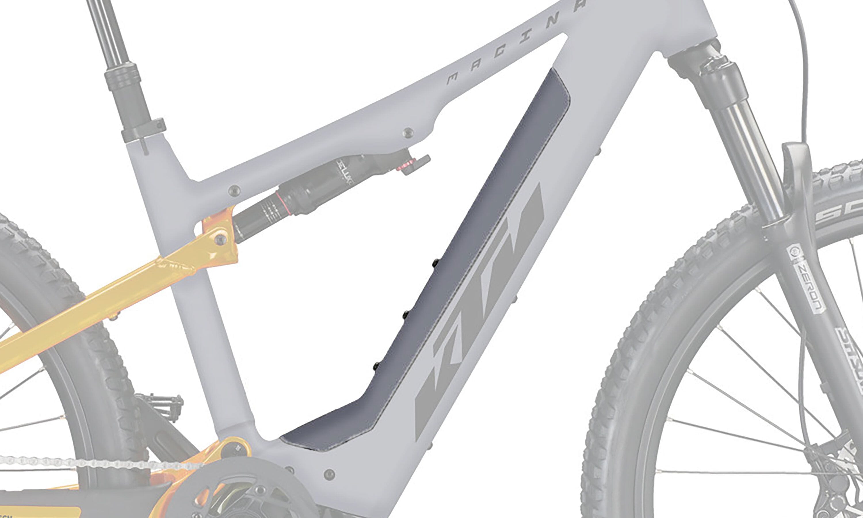 KTM PowerTube 750 Battery Cover 2023 - epic grey aluminium