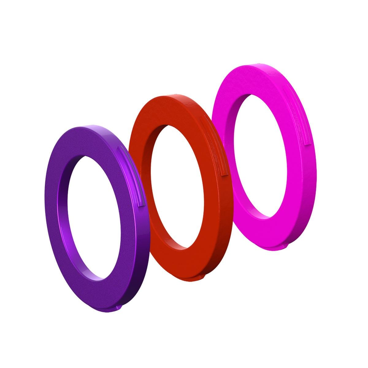 Magura orifice ring kit for brake caliper purple, red, pink