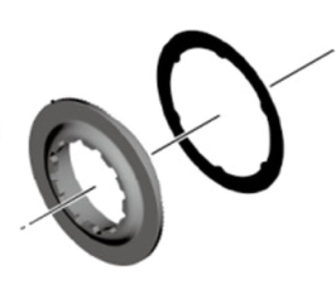 SHIMANO Centerlock lock ring for SM-RT67 - QR | Silver image 1