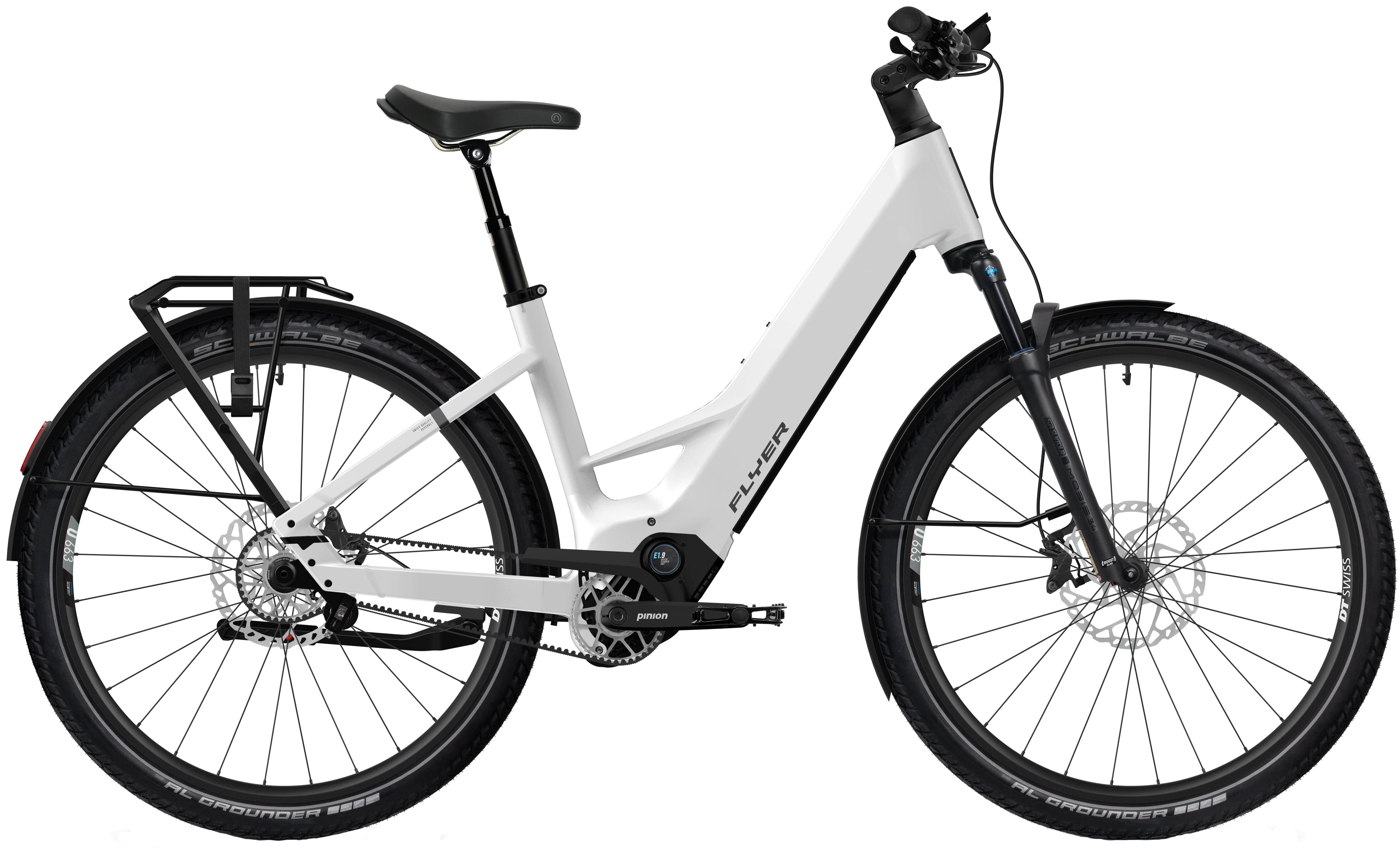 Flyer Goroc TR 7.33 2025 - Pearl White Satin low step-through bike