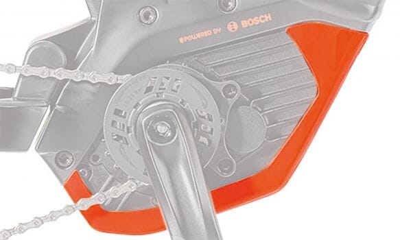 KTM motor cover for Bosch CX motor bottom - toxic orange