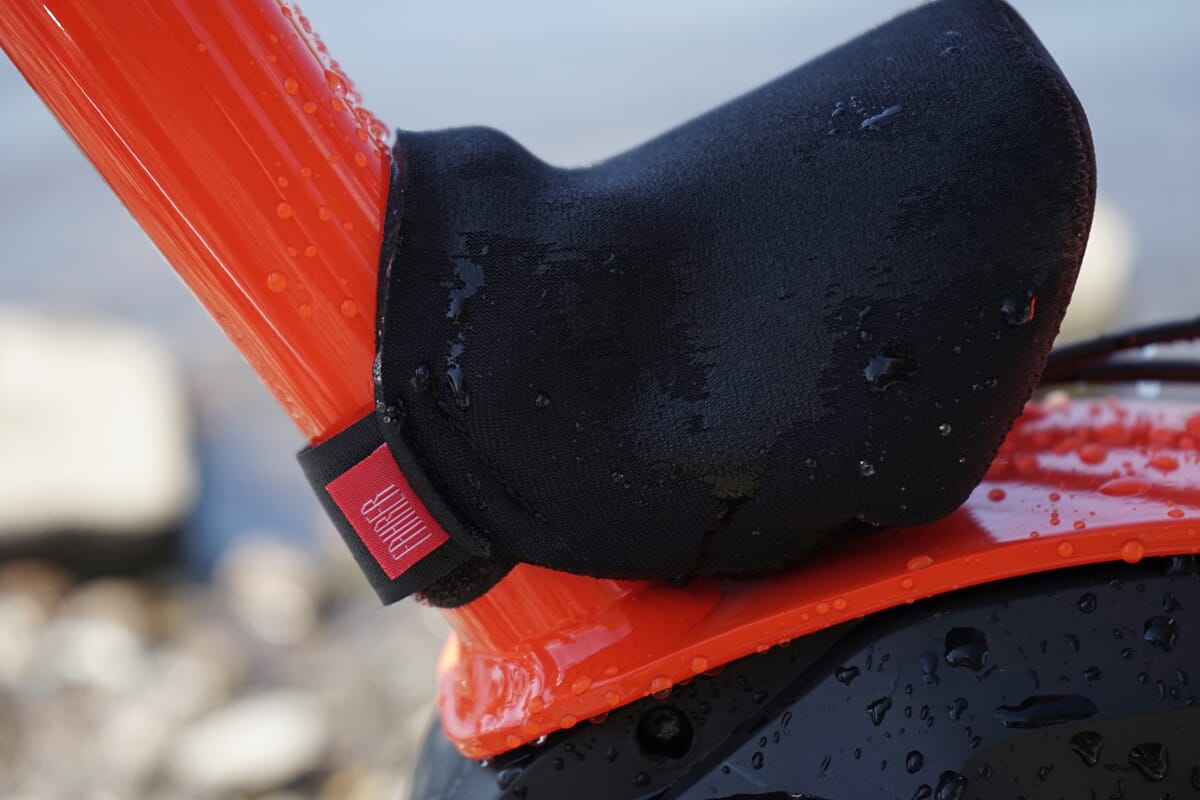 Fahrer E-Bike protection cap made of neoprene protects tube battery