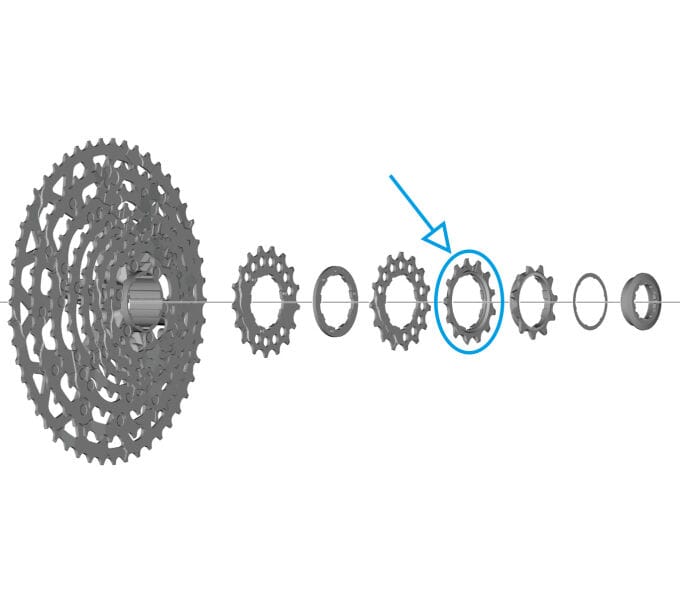 SHIMANO sprocket for CS-LG700 13 speed