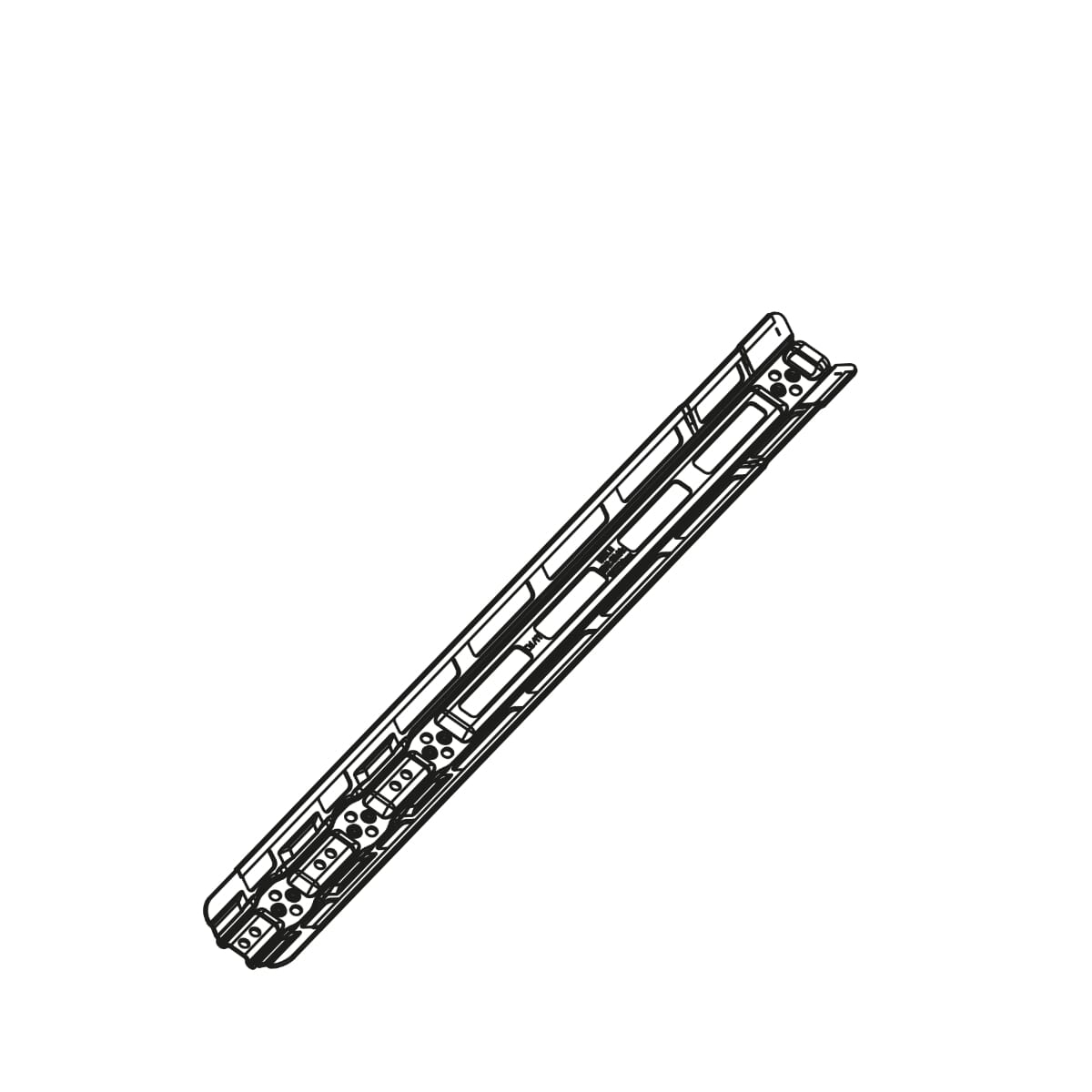 Bosch Montageschiene PowerTube 625 Wh Smart System - vertical axial