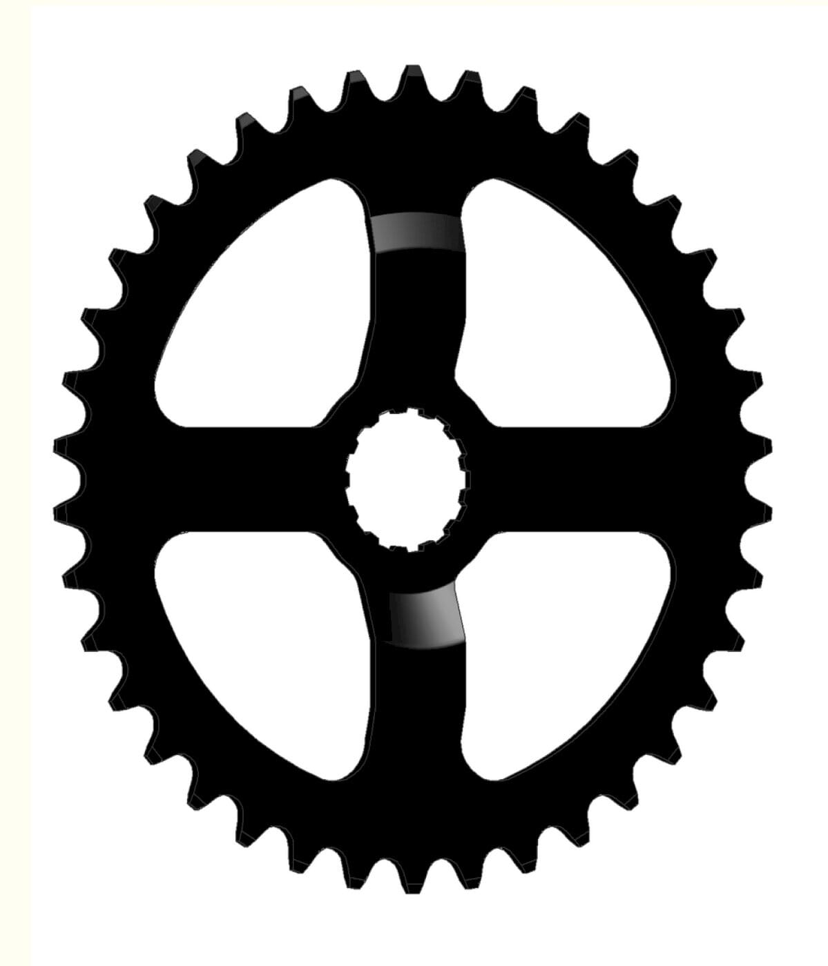 Chainring for Bosch Gen 3 40 teeth 1/2 x 1/8 cranked
