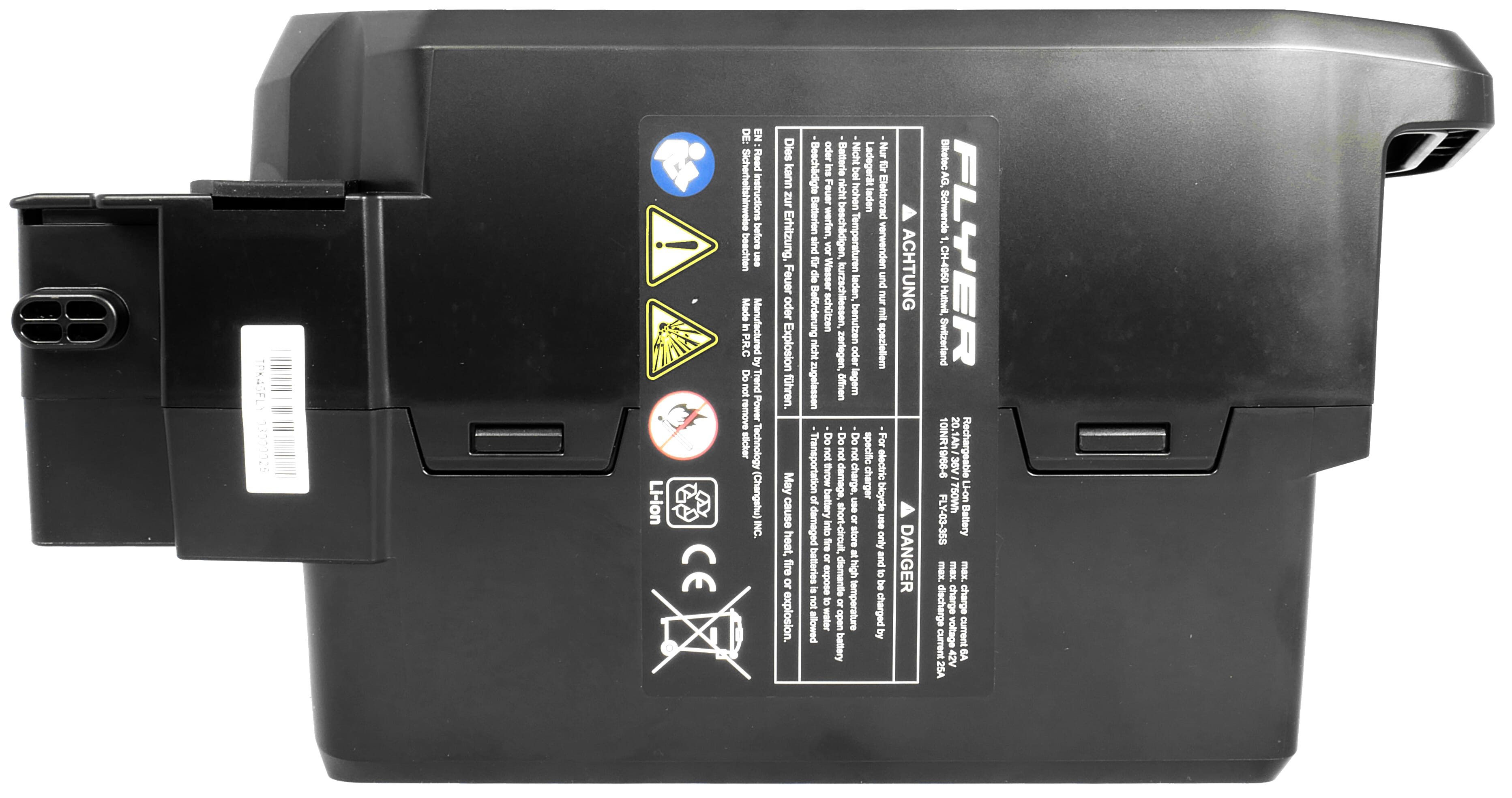 Panasonic battery Flyer STB 630/ STB 750 - back side