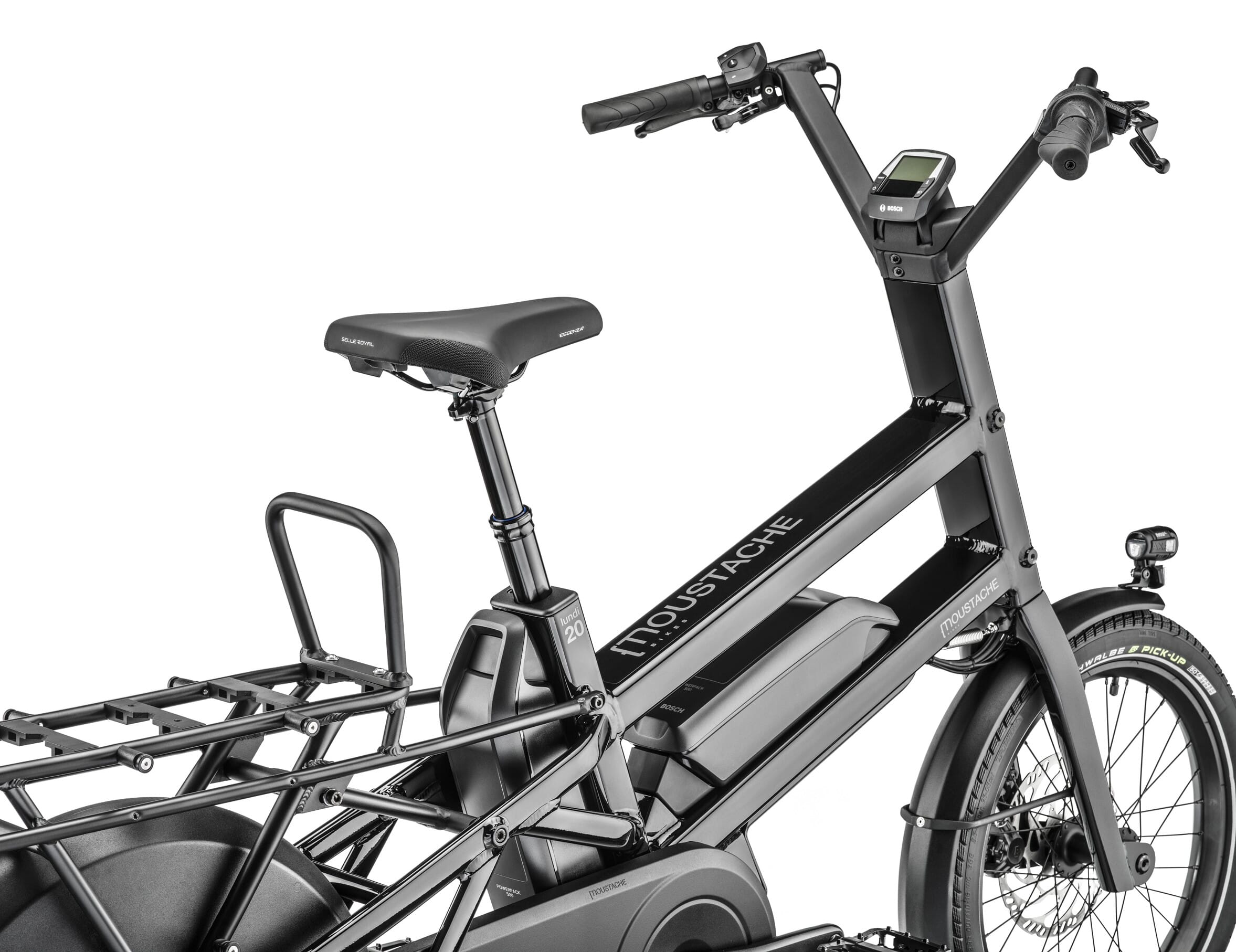 Moustache Lundi 20 passenger handle Diego - mounted on the eBike