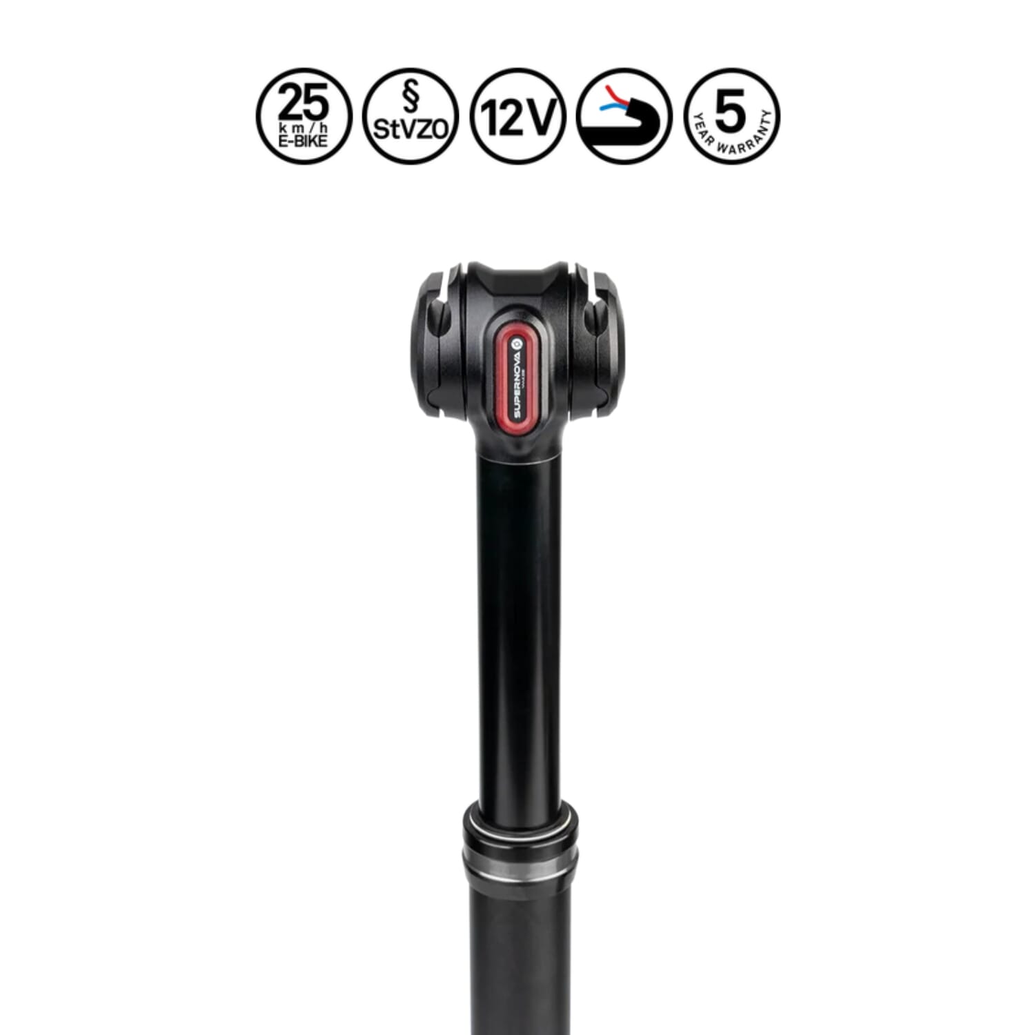 Supernova Superdropper – Telescopic Seatpost With Integrated Rear Light