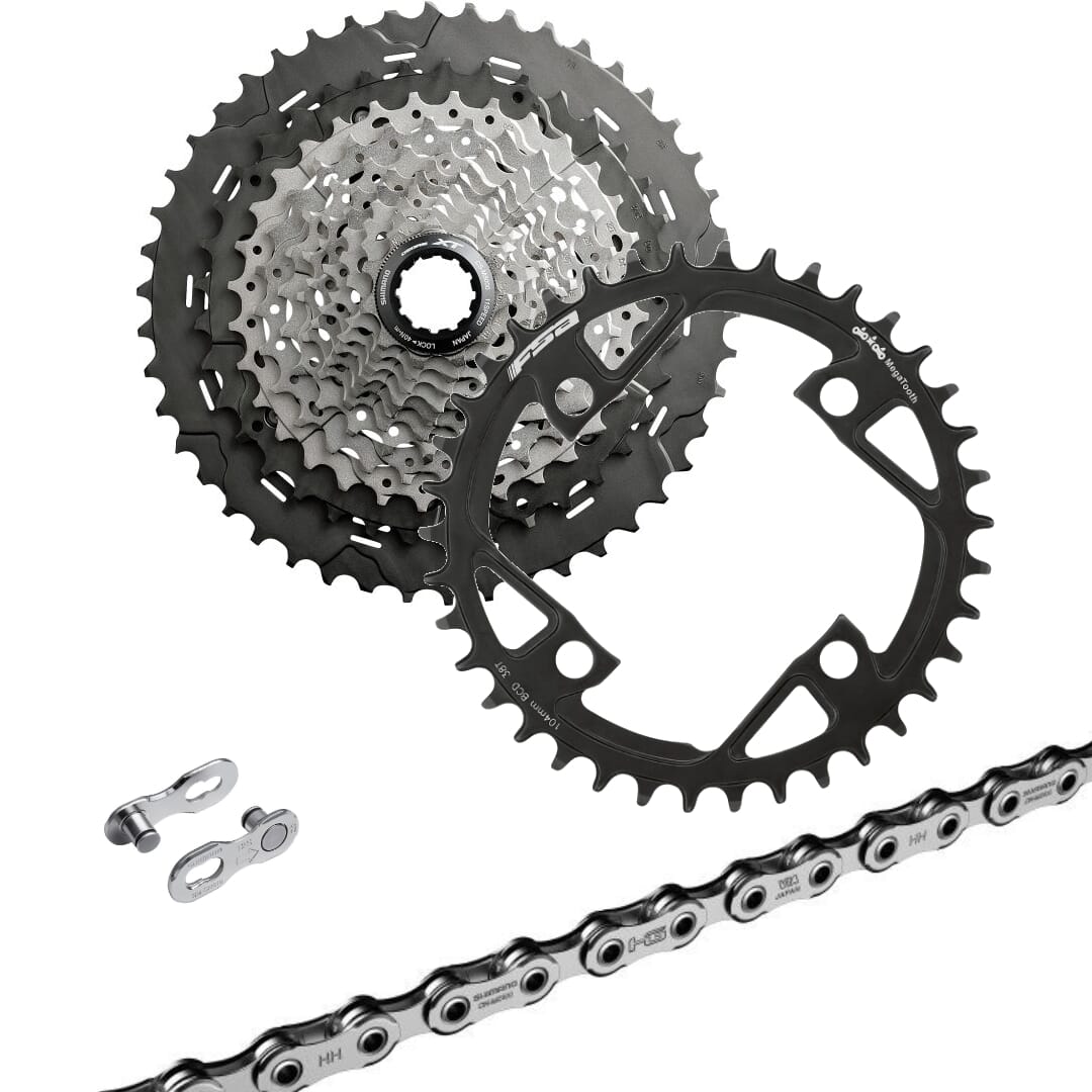 Bosch Gen.4/Gen.5 eBike wear set Shimano Deore XT 11-speed - Spider Mount 11 - 46 teeth