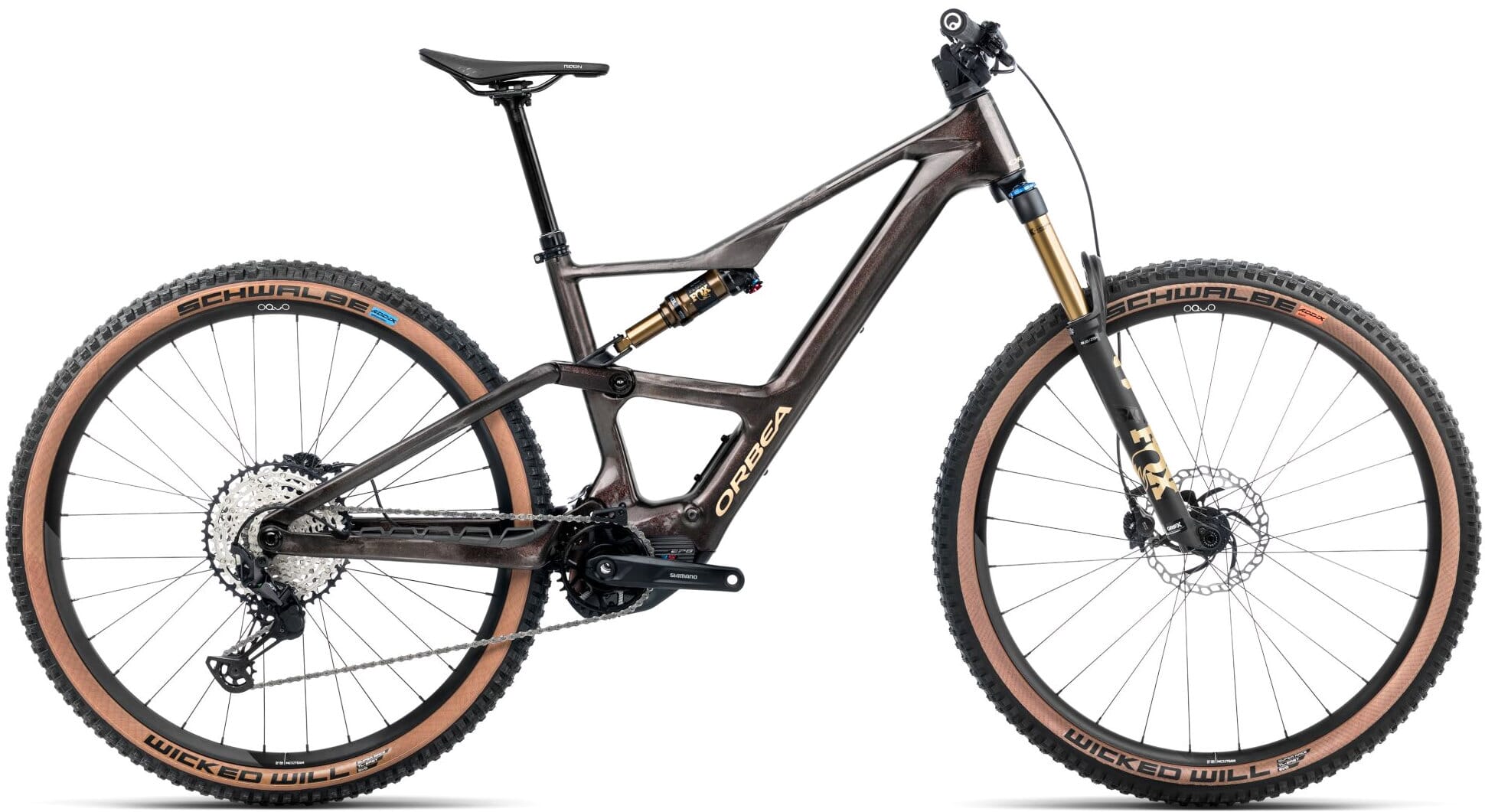 Orbea Rise SL M10 - 2025 - Cosmic Carbon View - Golden Sand