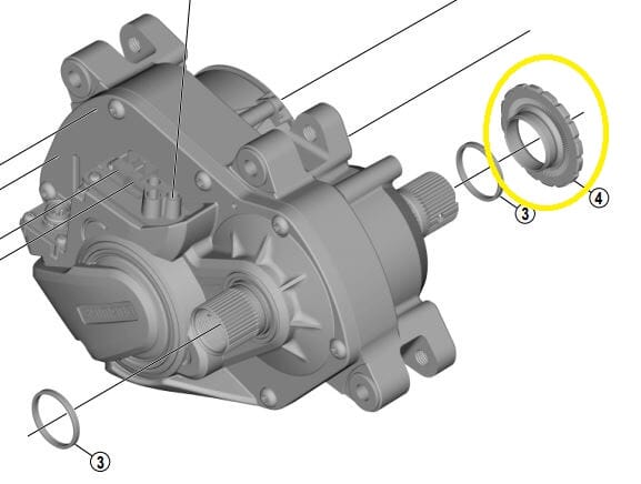 SHIMANO Locking ring for STEPS drive unit Y-78N00085