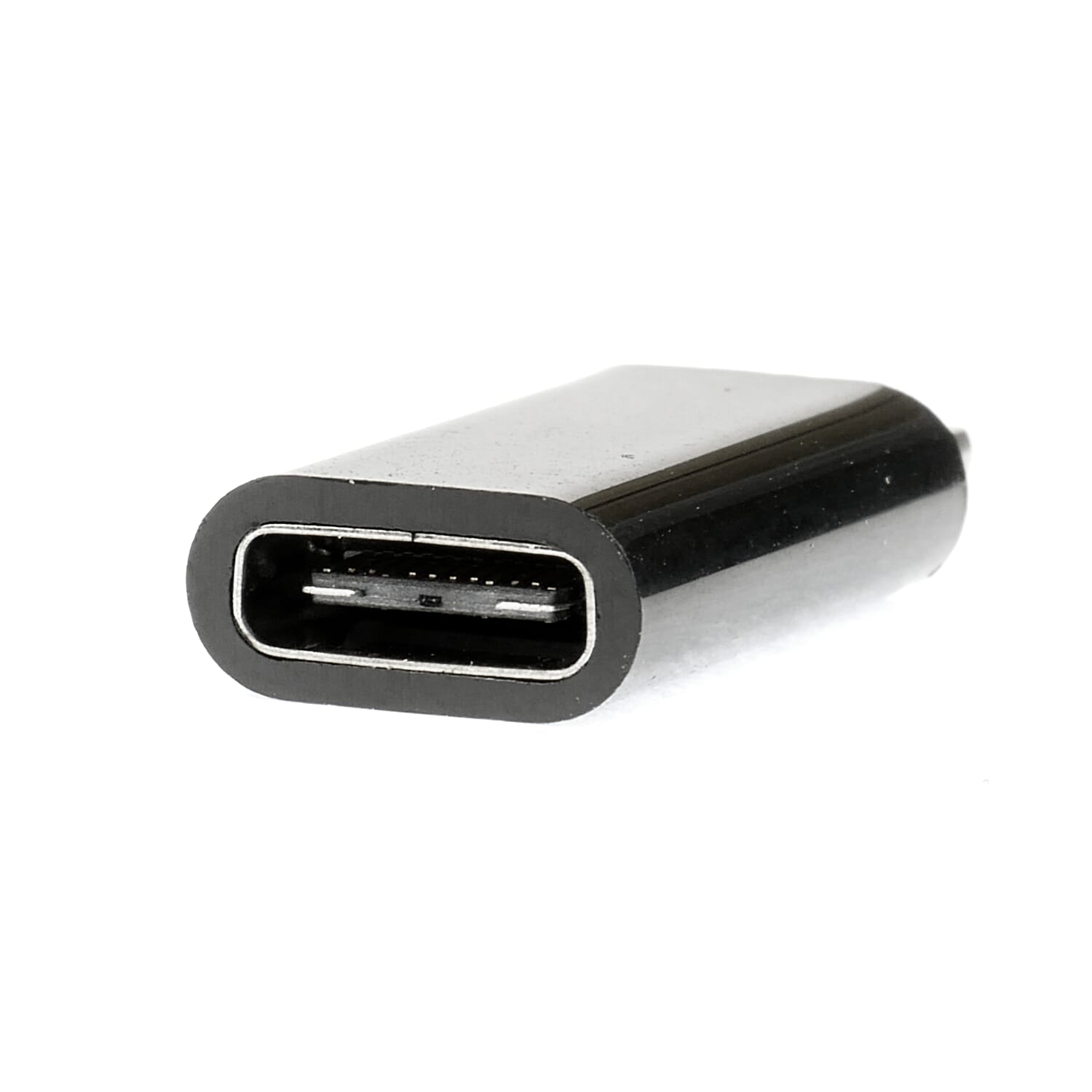 Micro USB C to Apple Lightning Standard Adapter - Perspective