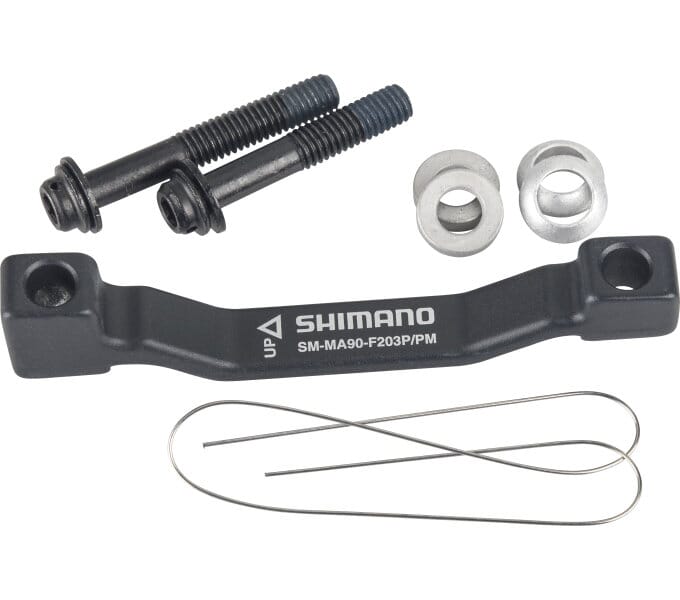 SHIMANO XTR disc brake adapter Postmount on 203mm brake disc