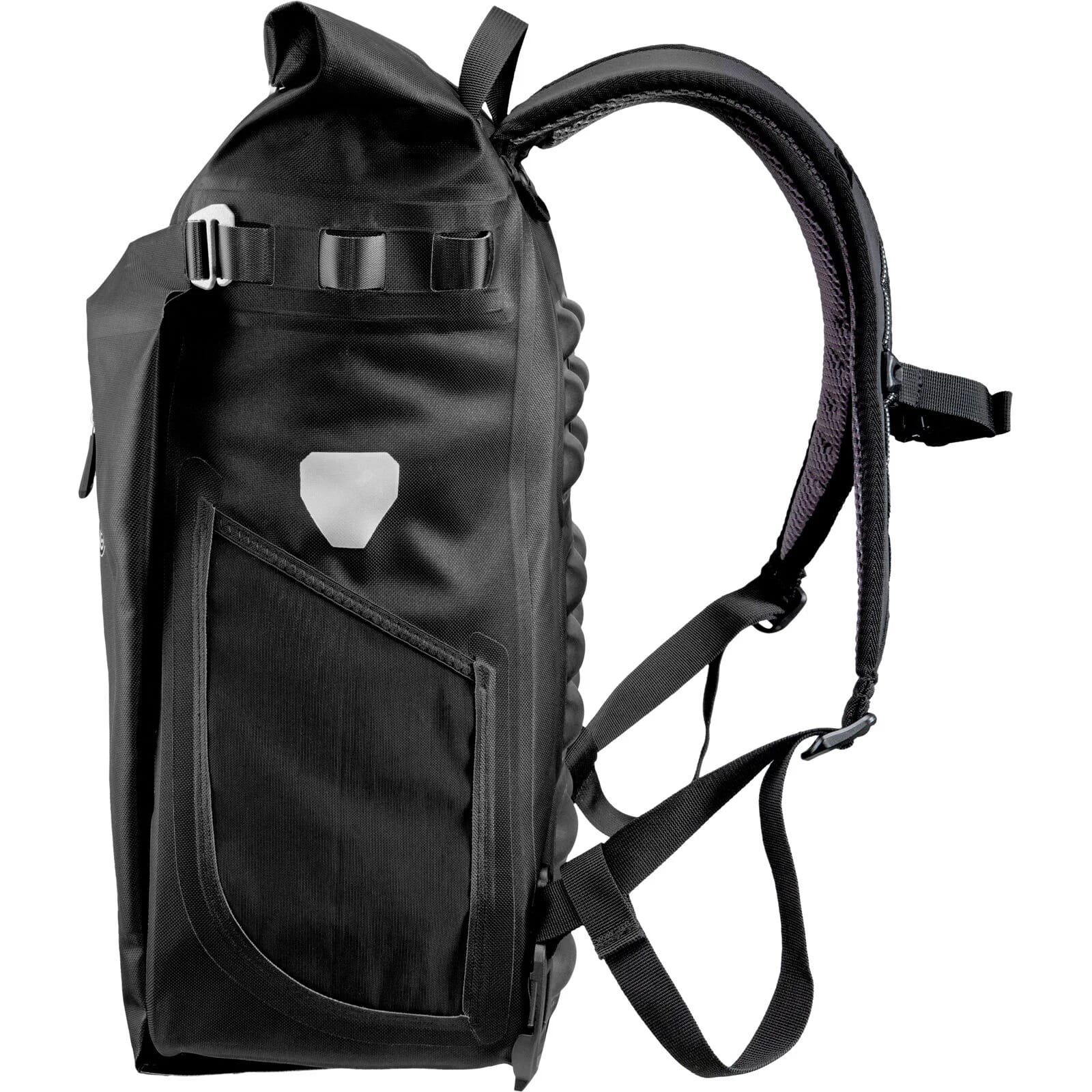Ortlieb Vario PS black as a backpack side