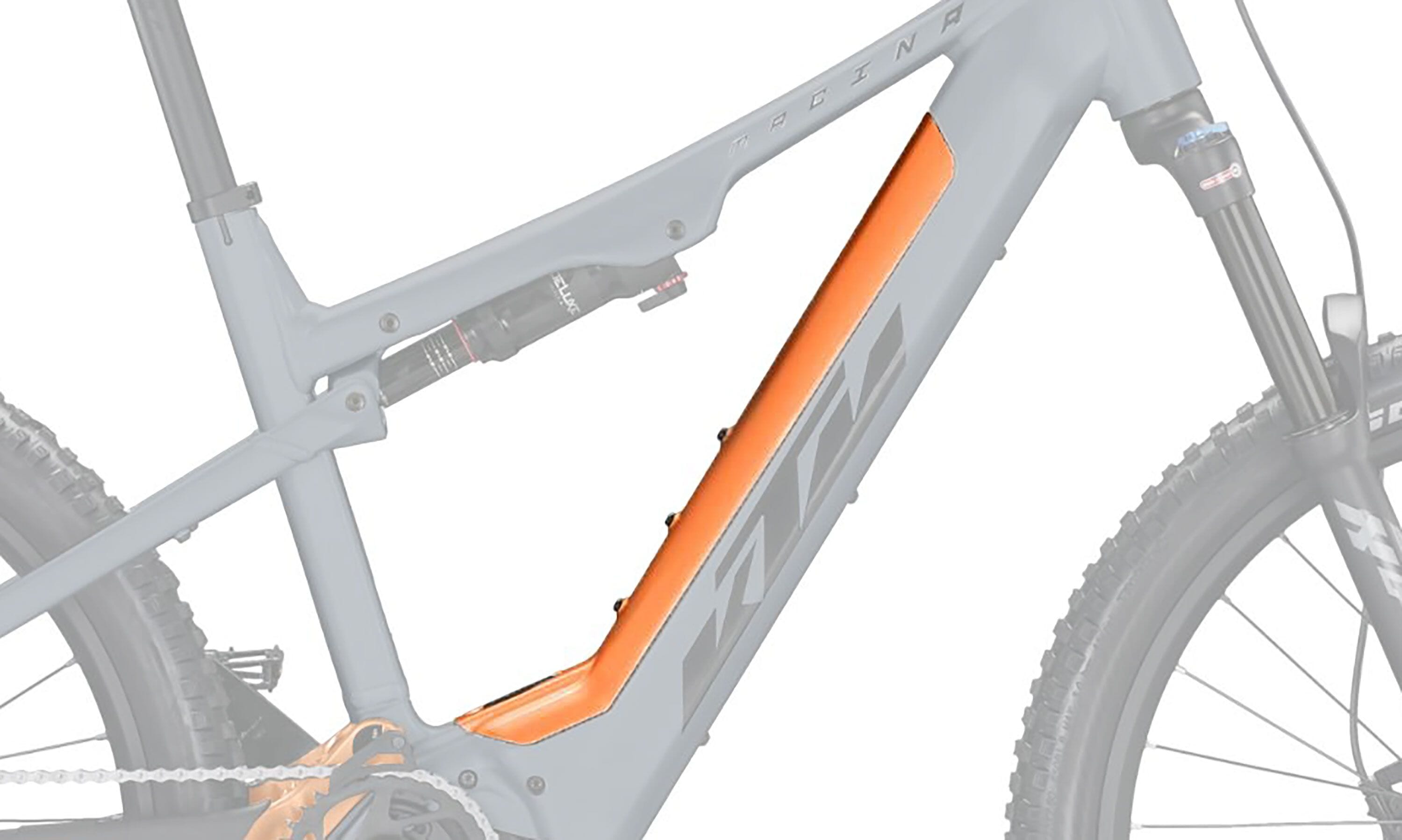 KTM PowerTube 750 Battery Cover 2023 - orange aluminium