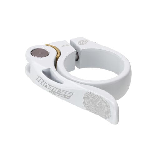REVERSE saddle clamp Long Life Ø34.9mm red