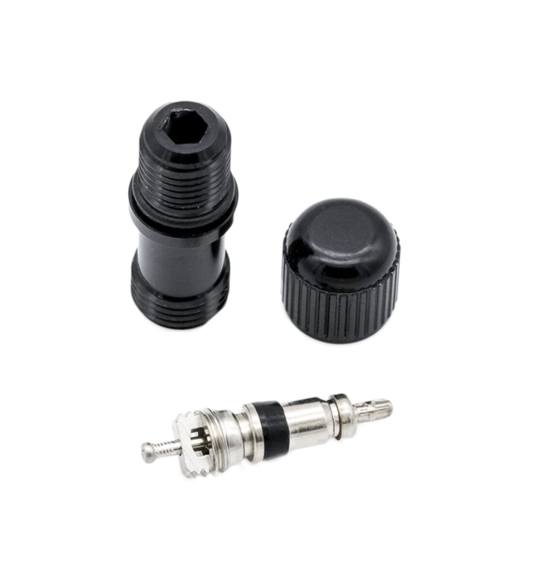 Moustache air valve for shock absorber