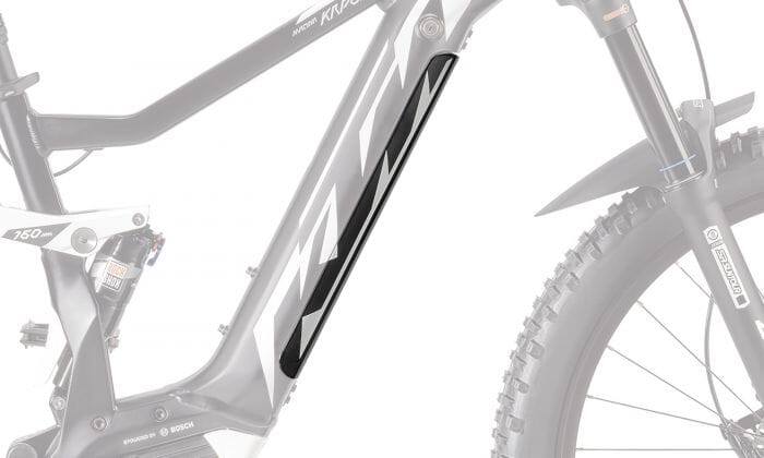 KTM PowerTube battery cover - down tube - black matt - white glossy - 840218006