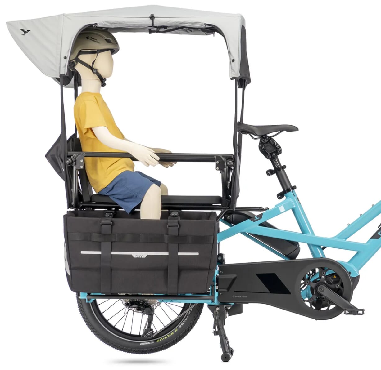 Tern Sun Shield sun protection - side view