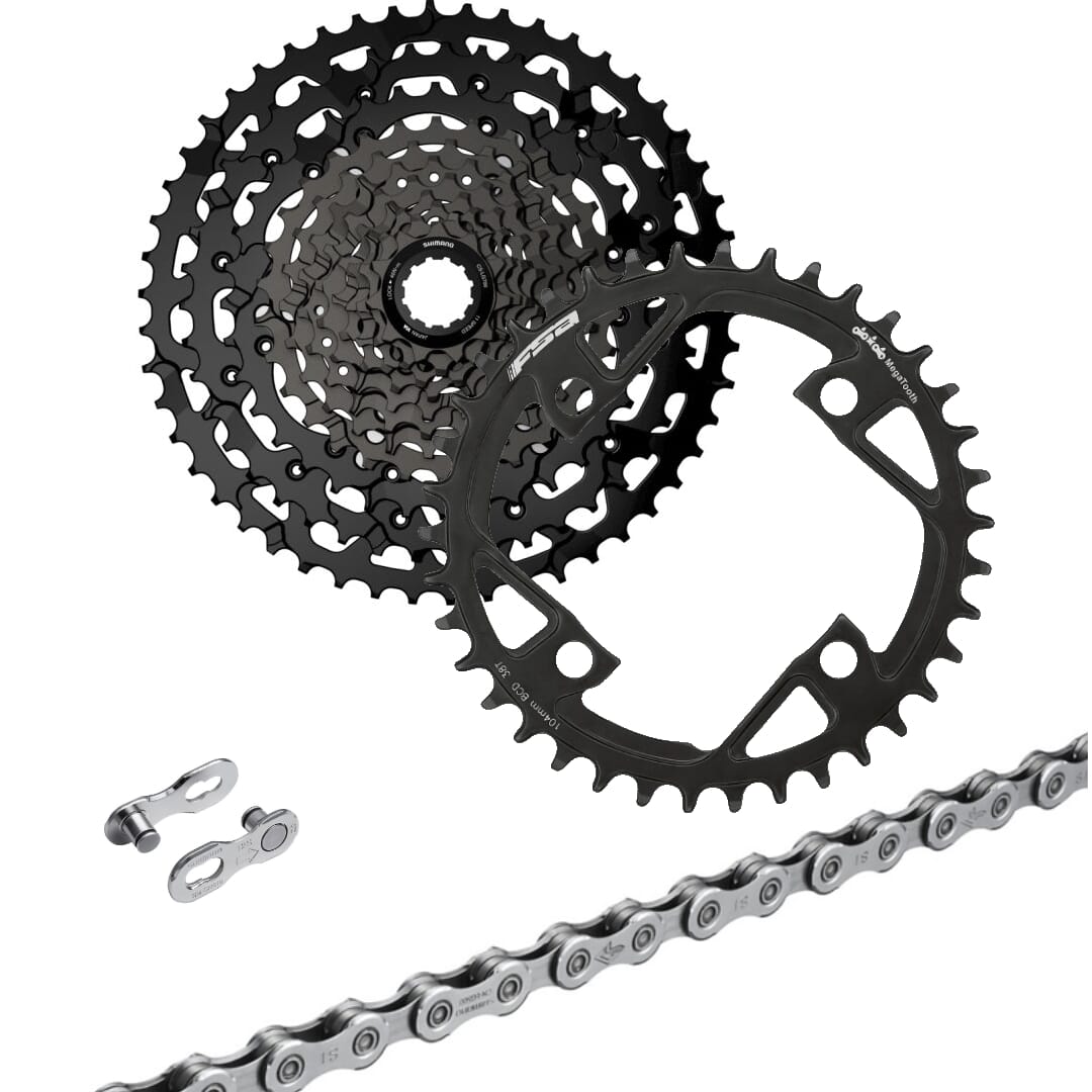 Bosch Gen.4/Gen.5 E-Bike Verschleiß-Set Shimano Deore XT LinkGlide 11-fach - Spider Mount