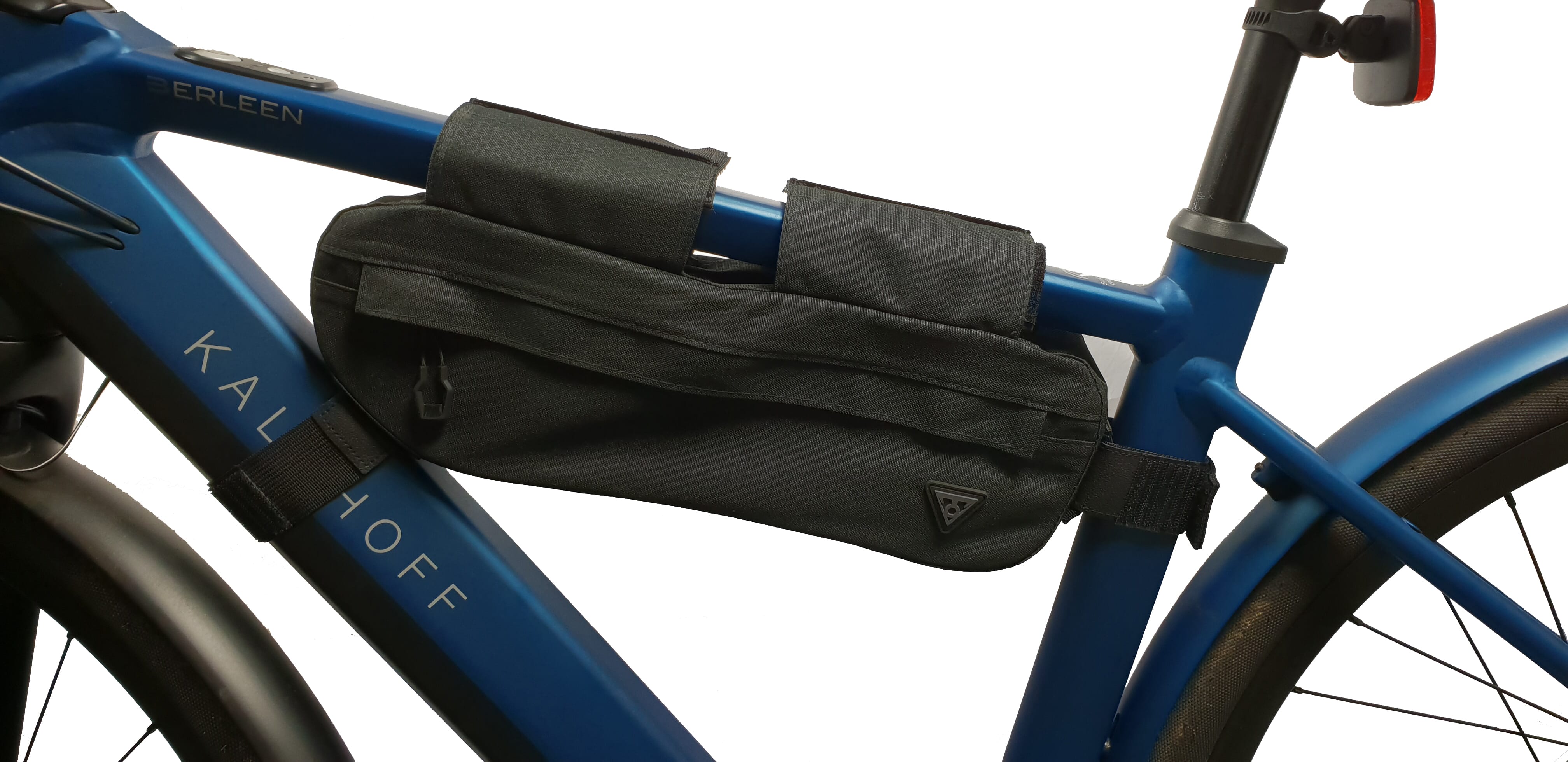 Topeak MidLoader high capacity ebike frame bag in action
