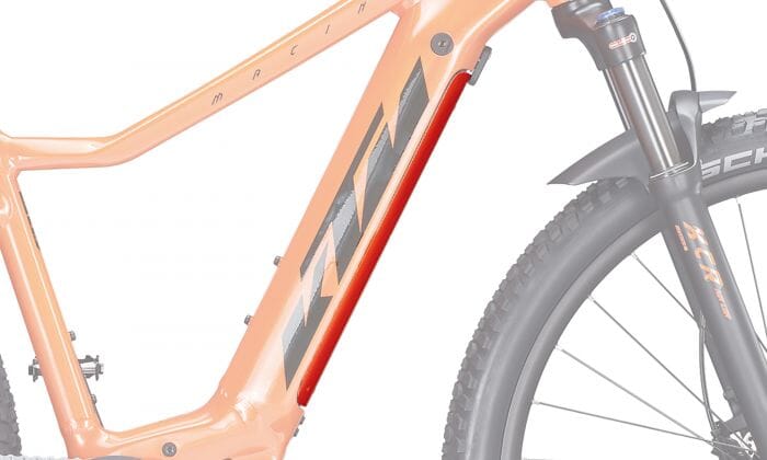 KTM PowerTube battery cover - down tube - white matt - dove matt - green matt - 840118007