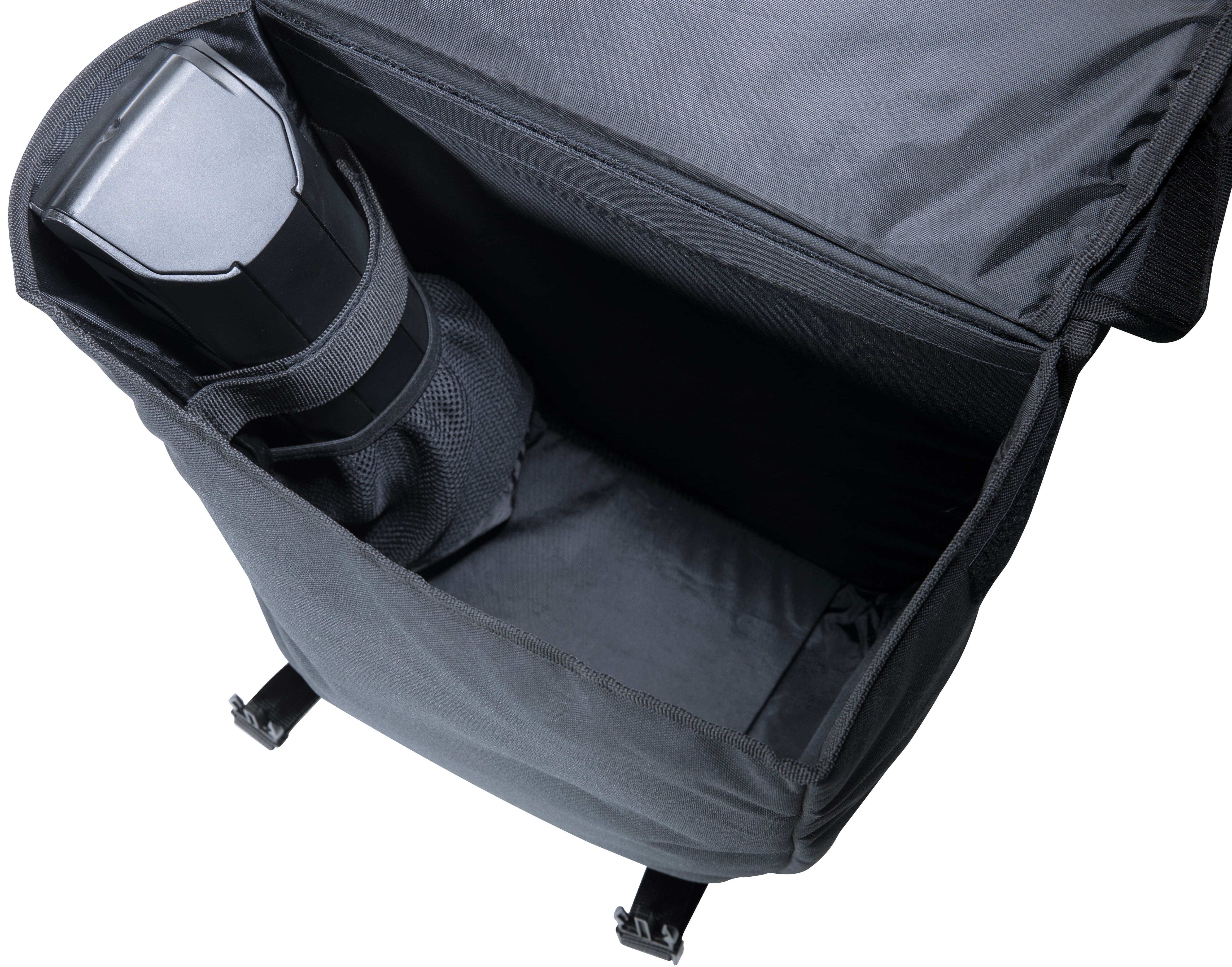 Giant luggage carrier bag with extra battery-pocket