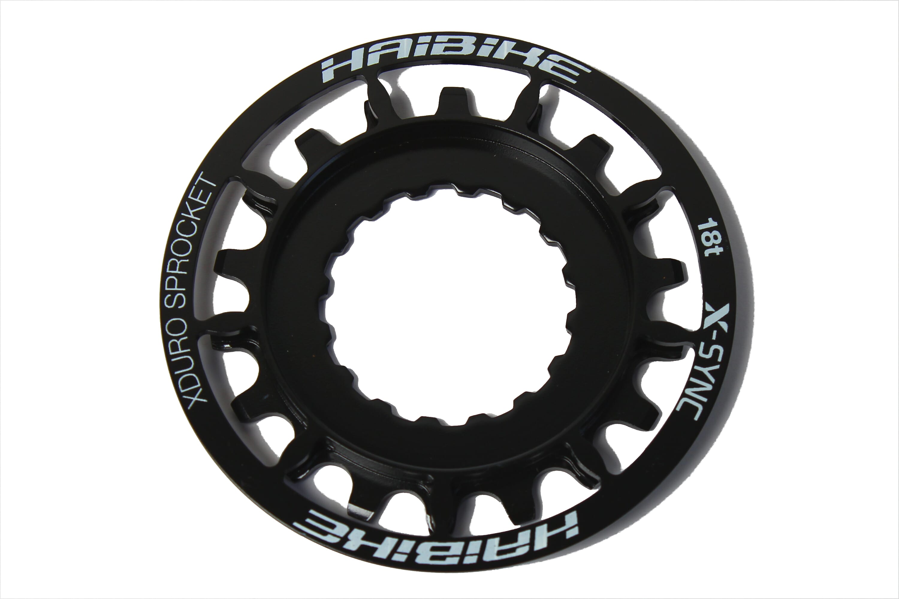Haibike XDuro E-Bike 18 teeth sprocket. black