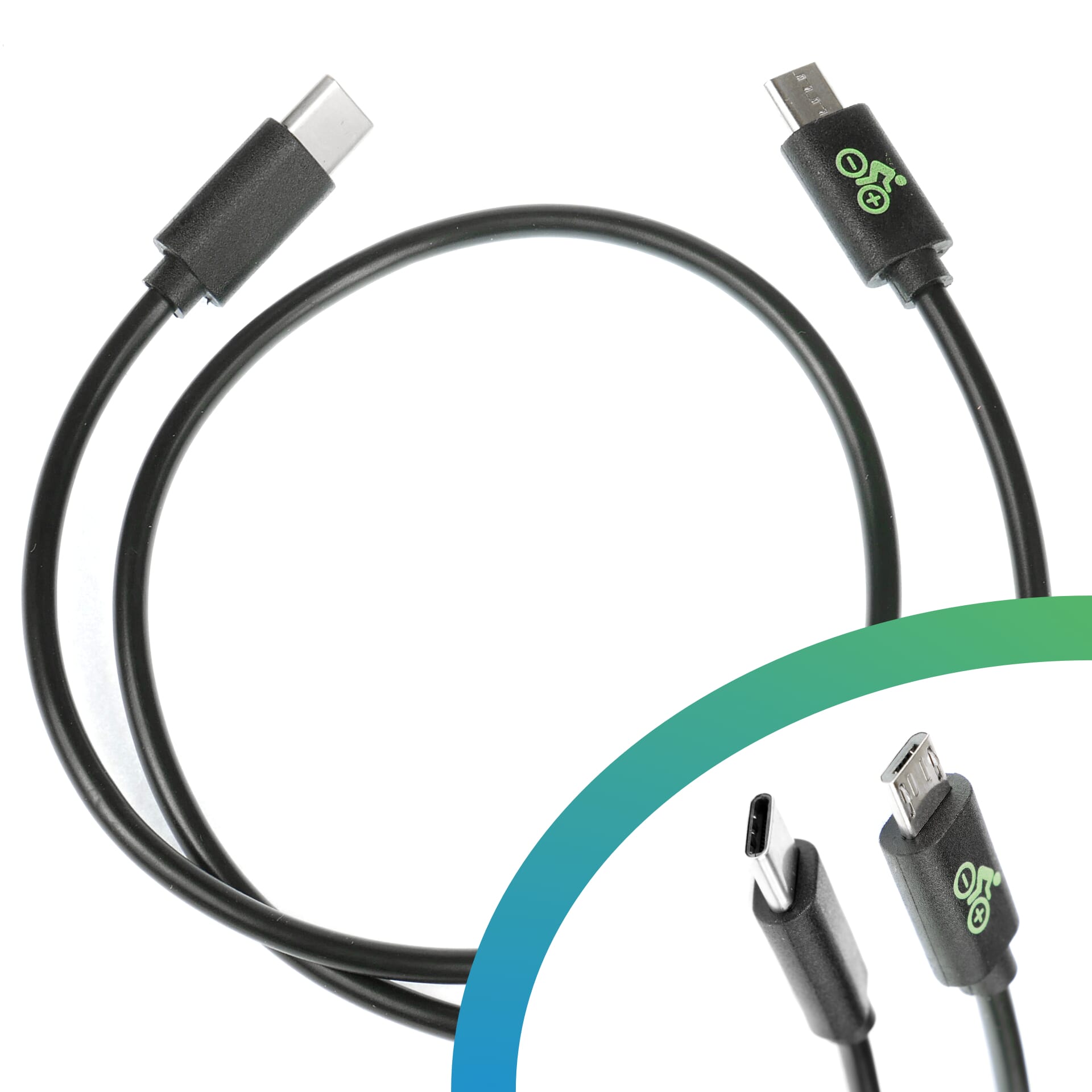E-Bike USB-Ladekabel Micro USB-B auf USB C