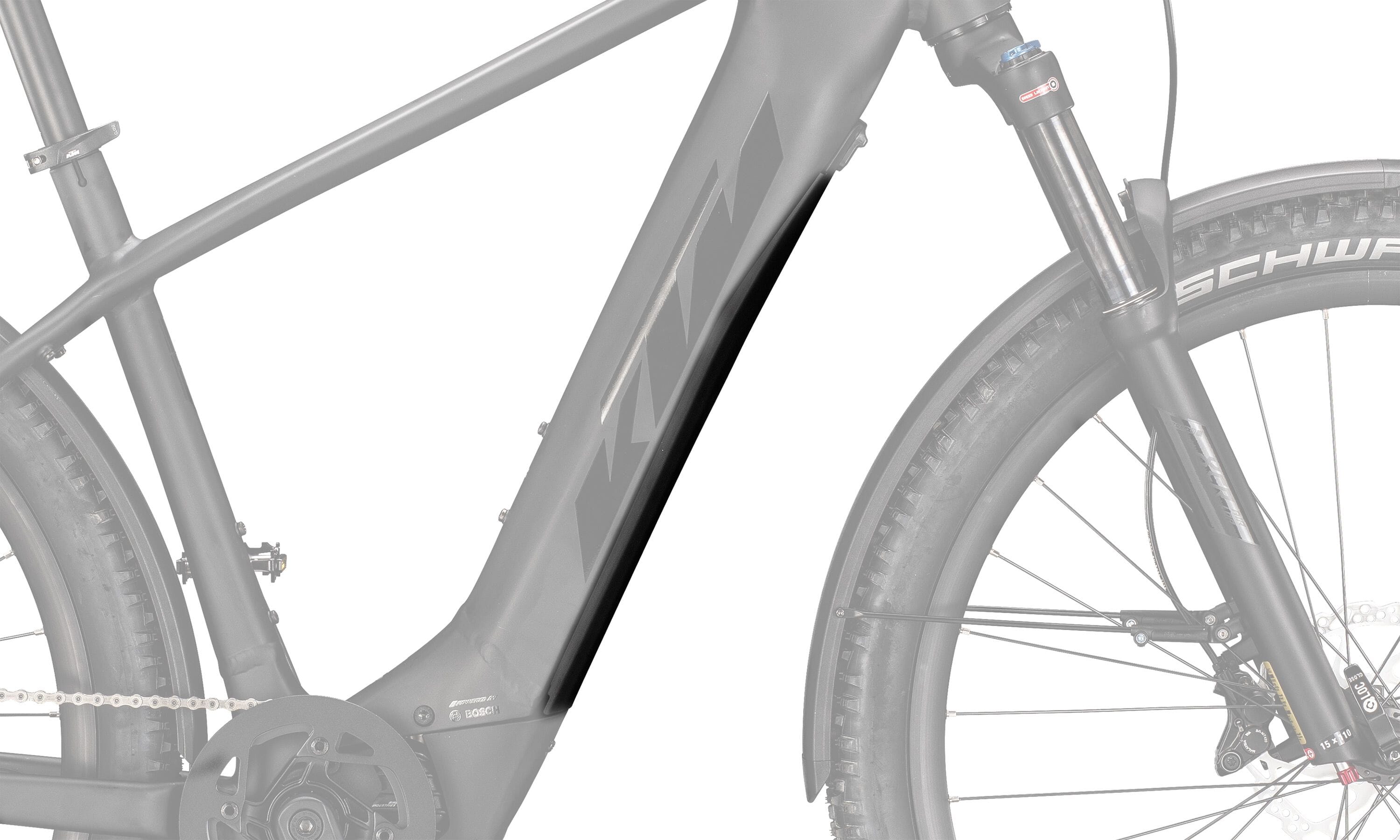 KTM PowerTube battery cover - down tube - black glossy - 840118028