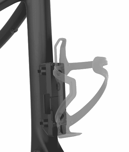 Quick-release for bottle cage - seat tube attachment