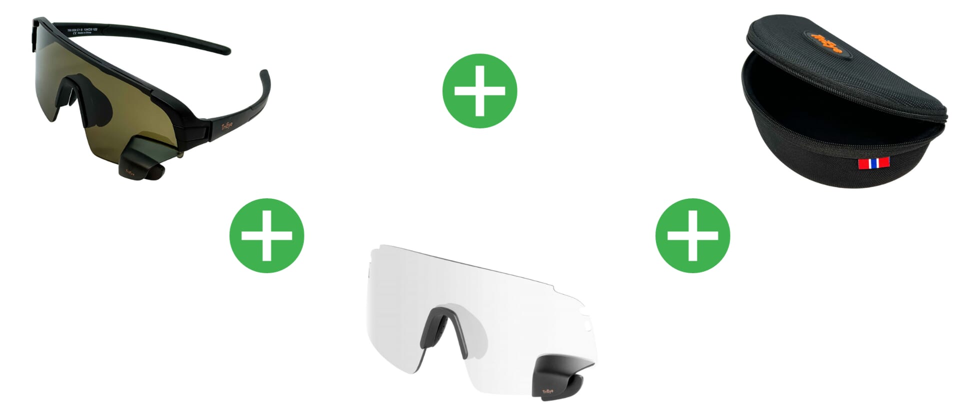 TriEye View Sport Edition HD clear lens set