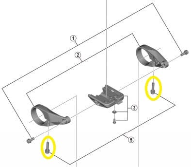 SHIMANO Clamping screw for handlebar holder STEPS Display image 1
