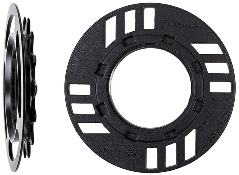Miranda chain guard set for eBike including chainring - 15 teeth