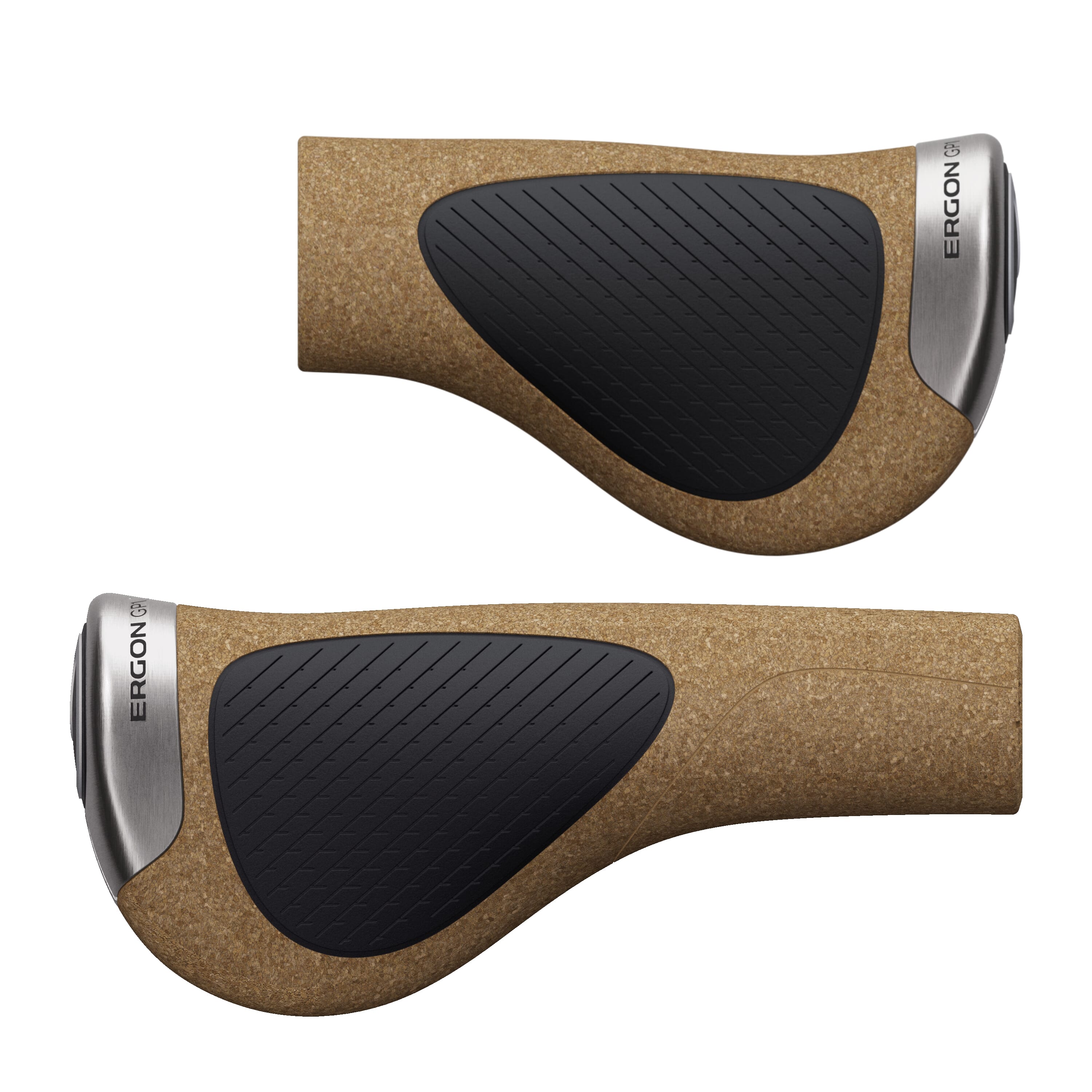 Ergon GP1 Evo BioKork Single Twist Shift Handlebar Grip - Pair