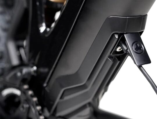 mounted Fazua Ride 50 Trail/ Street cover for USB port