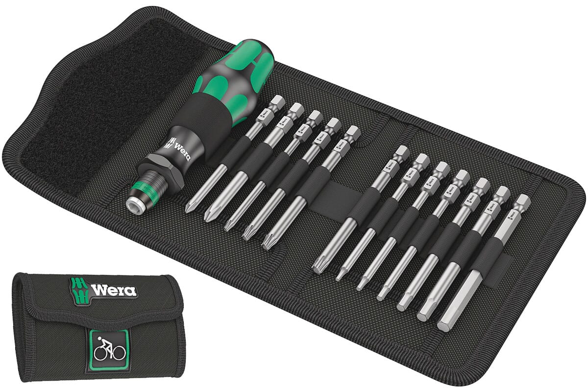 Wera Bicycle Set 2 - Handle with long bits 13-piece incl. bag