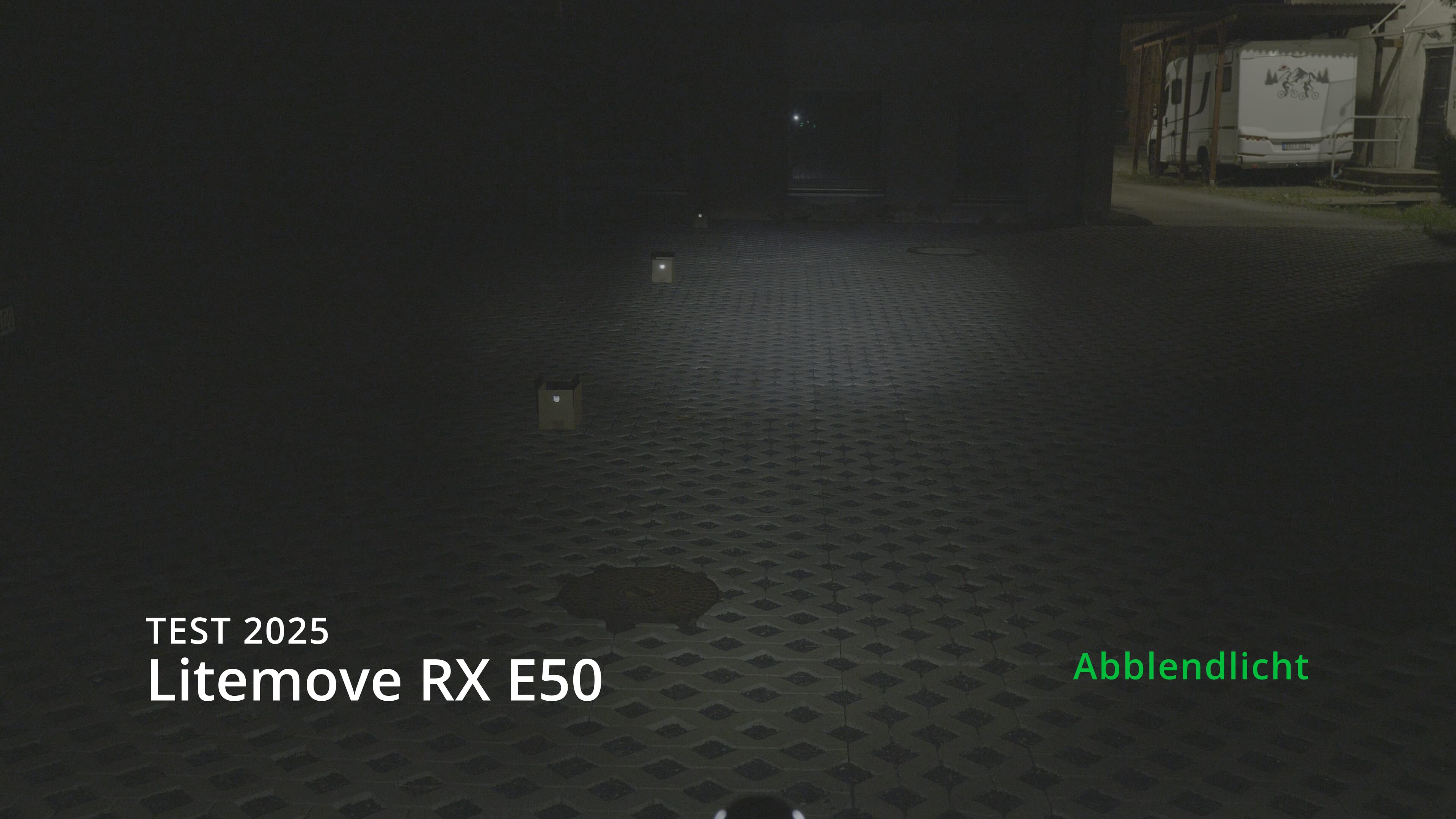 Litemove RX-E50 - Headlight test low beam