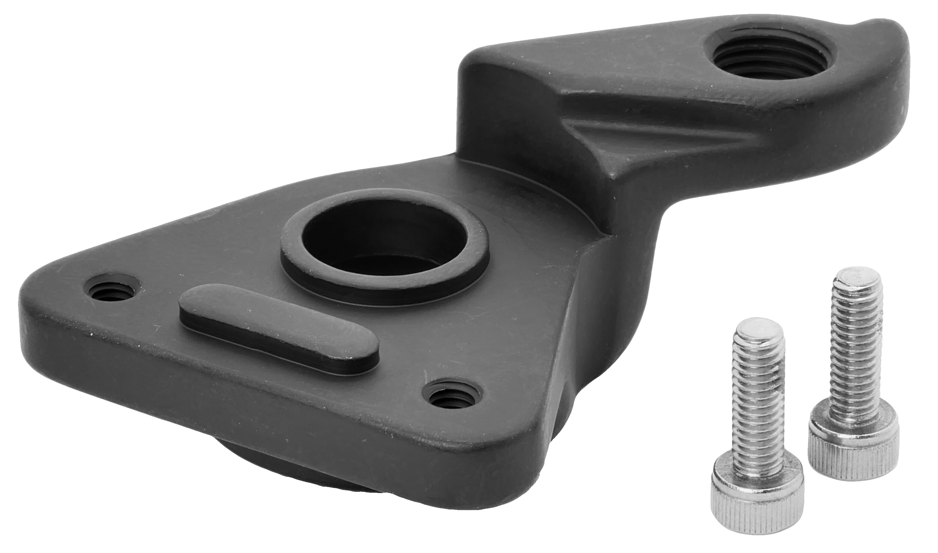 Flyer dropout with derailleur hanger and mounting bolts