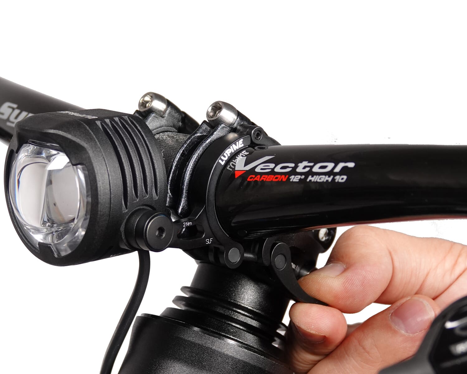 Lupine quick release handlebar holder SL A AF SF installed