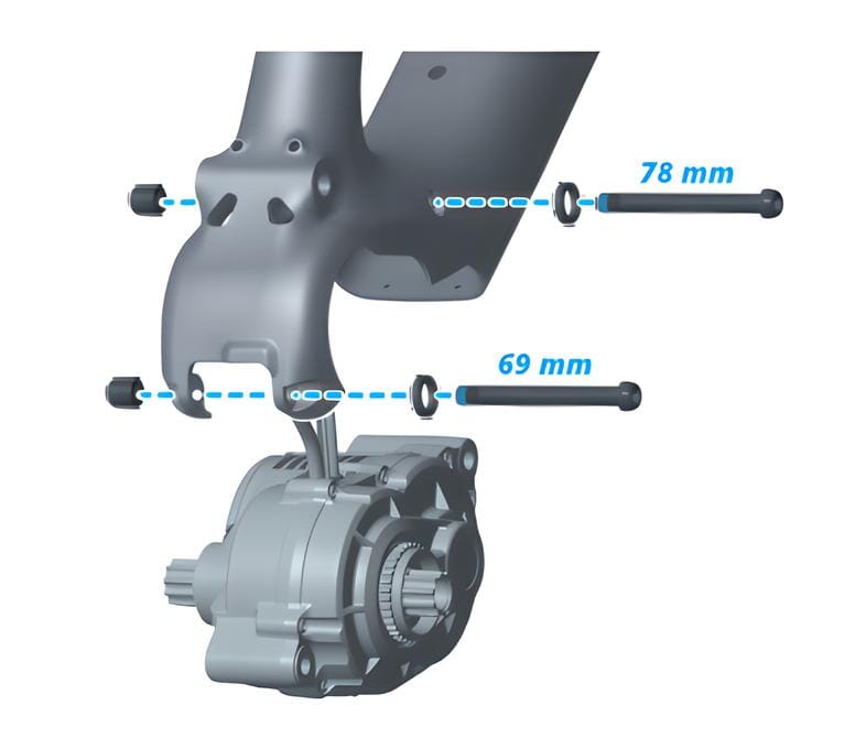 Amflow DJI Avinox M1 motor mounting bolt - Assembly