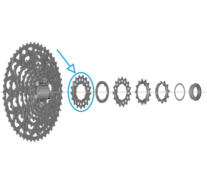 SHIMANO Ritzel für CS-LG700 17 fach