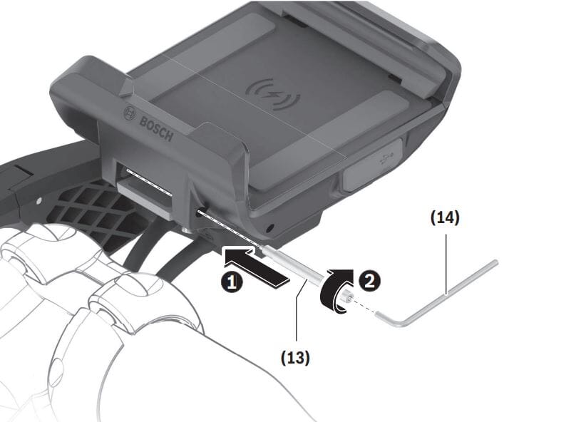 Bosch blocking screw for SmartphoneGrip mounting