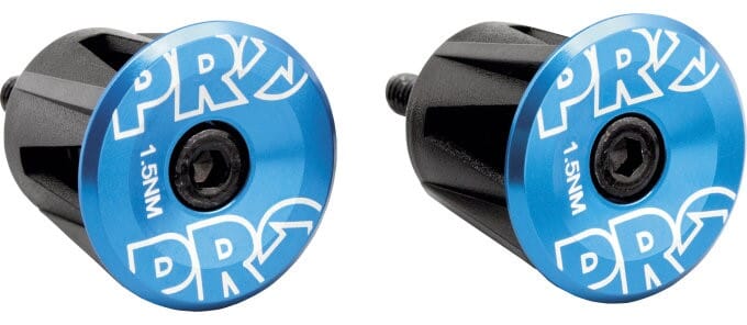 Pro handlebar end caps blue