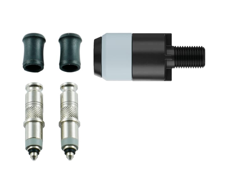 Schwalbe Clik Valve retrofit set incl. pump head adapter DV to SCV