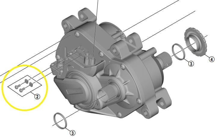 SHIMANO Schrauben und Mutter Y-72F98010 für Lichtanschluss STEPS Antriebseinheit DU-E8000, DU-E7000, DU-E6100 Bild 1