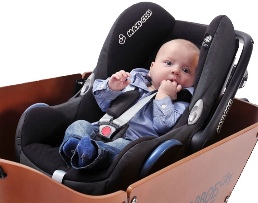 Babboe Steco Maxi-Cosi holder - Action